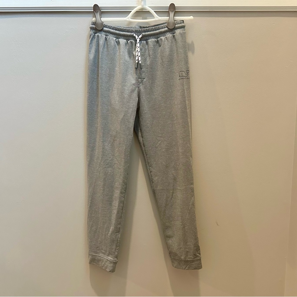 Boys Vineyard Vines Gray Lightweight Soft Cotton Joggers Size L-16